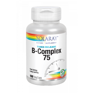 b complex 75 100 vegcaps accion retardadaapto para veganossin gluten