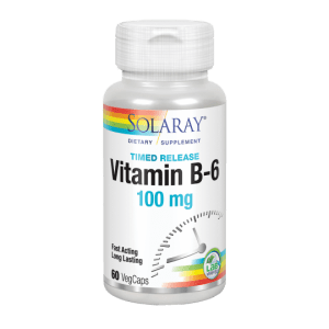 vitamin b 6 100 mg 60 vegcaps accion retardada apto para veganos